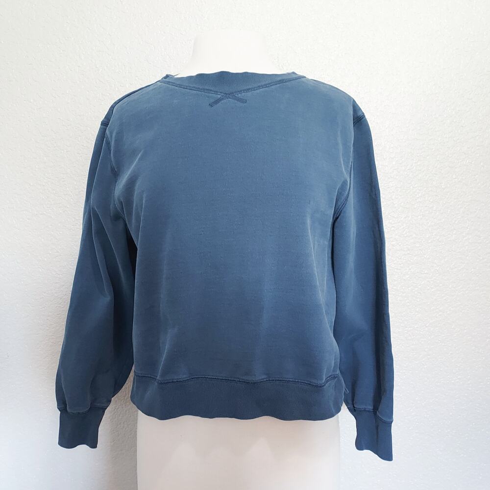 Alex Mill Blue Pullover Crewneck 'Lakeside' Sweatshirt Size M